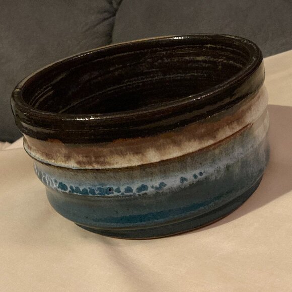 VTG 1990's Studio Handturned ArtPottery Bowl-Annie Sutherland-Sutherland Pottery - Picture 9 of 9